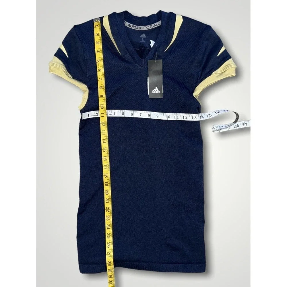 Adidas Georgia Tech On-Field Football Team Jersey Navy Blue Gold Boys Large NEW